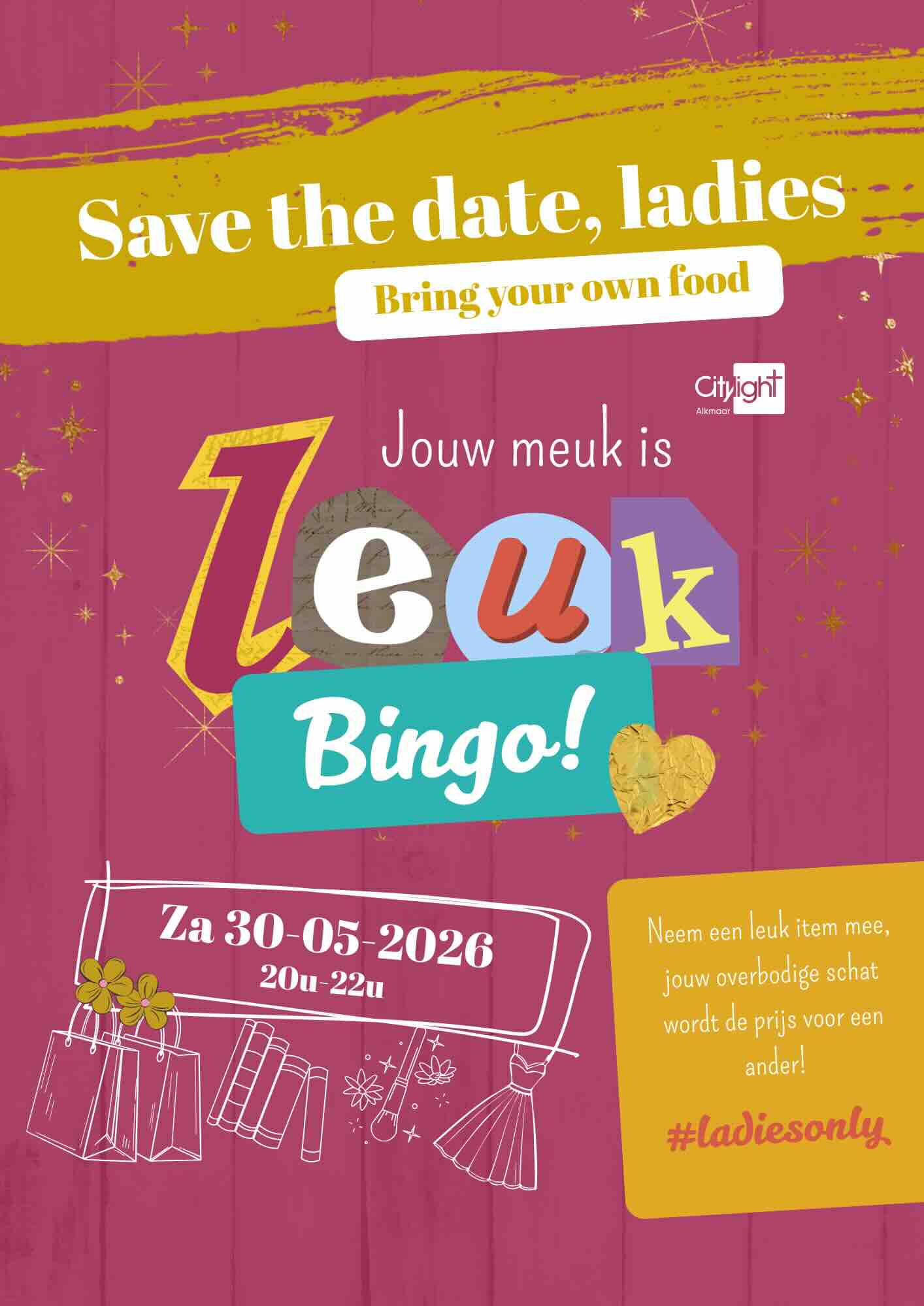 Jouw meuk is leuk bingo - ladiesonly